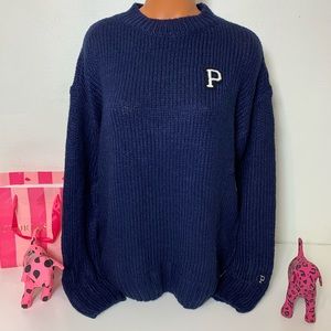 PINK VS BOYFRIEND CHUNKY KNIT CREW NECK SWEATER